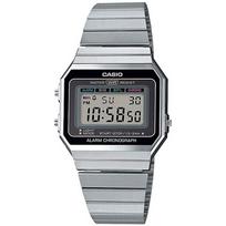 CASIO digital wristwatch vintage series A700W-1A mens womens silver overseas model