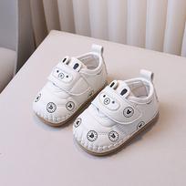 Baby Shoes Soft Sole Cartoon Toddler Walker Shoe For Unisex Infants 14 balta