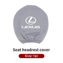 Automobilio interjero sėdynės galvos atramos užvalkalas Apsauga nuo dėmių Kaklo pagalvės apsauginis kilimėlis Lexus CT ES GS NX IS250 CT200h IS300h ES300h RX400h sidabras