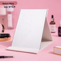 Muming Portable Foldable HD Desktop Makeup Mirror balta spalva