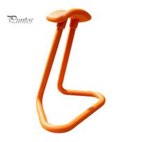 Desktop Headphone Hanger 3D Printed Stand, Simple Headset Holder with Triangular Stable Base Base, Universal Rack for Gaming Desktopsand Study Desks oranžinė