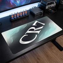 Cristiano Ronaldo Crest Mouse Pad, Extended Non Slip Rubber Desk Mat for Gaming Office Laptop Fan Gift 30cmx60cm（11.8x23.6inch）
