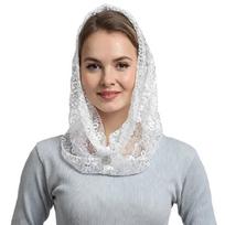 Breathable Lace Hair Accessory Headscarf For Women And Teens Comfortable Polyester Fabric Stylish Color balta