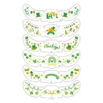 Patricks Day Accessories,Clovers Shamrock Face Sticker Patricks Day Temporary Tattooed Green Freckles Face Tattooed