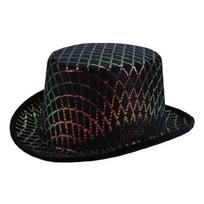 Fashionable Plaids Derby Hat Breathable Lined Interior Comfortable For Extended Wear During Festivities žalia