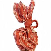 Fashionable Red Cashew Hair Claw Clip Soft Fabric Bowknot Hair Accessory For Women Girls Present Hair Barrettes 1