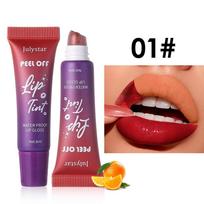 Julystar Peel Off Lip Tint Matte Waterproof Lip Tattoo Stain Long Lasting Tear Off Liquid Lipstick Eye-catching Lip Makeup 1#