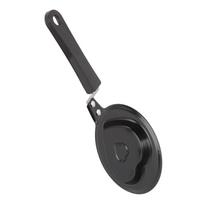 Black Mini Egg Frying Pan Cast Iron Omelette Pan Durable Frying Pan  Home Kitchen Style 1