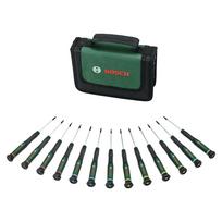 Bosch Hand Tool Series Precision Screwdriver Set 1600A02Z9N usable for tightening and loosening 13-Piece [Widely screws] žalia