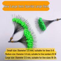 100 Upgraded Large Fish Silicone Space Beans: High Concentricity, Secure Lock, Line-Friendly Default