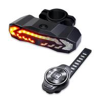 Bike Taillight Bike Anti Theft Alarm With Rechargeable Waterproof Remote Turn Signals Bicycle Alarm Horn For Night Riding