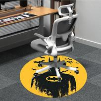 1pc Batman Office Round Area Rug, Under Office Chairs Bedroom Living Room Home Decor, Room Deco, Available in Various Sizes 80cm
