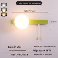 NuFeng Pull Chain Bedside Wall Lamp