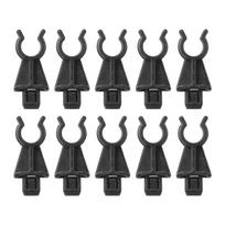 10pcs Durable Holder Car Parts Hood Bonnet Support Clip Black Retainer Prod Rod Clamp 65722EB300