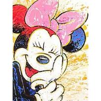 Disney Diamond Painting Minnie Mouse Ink Splatter Art Style Trendy Illustration 5D Diamond Painting Art Embroidery Cross-stitch Room Decoration Round 20x30cm