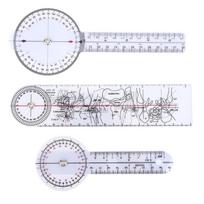 3pcs White Spinal Goniometer 8inch 3-Piece Goniometer Kit Goniometer Set  Physical Recuperation