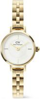 Laikrodis Daniel Wellington Petite Mini 19 Arch 3-Link Baltas Gold DW00100855