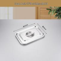 Stainless Steel Rectangular Buffet Food Pans & Lids Lid