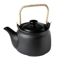 Tokoname Heat-Resistant Ceramic Teapot for Gas Stove - 1500ml Black juoda
