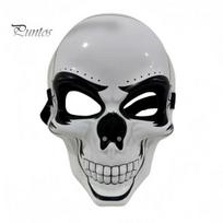 Halloween Skull Mask Face Mask, PVC Ghost Head Prop for Scary Skeleton Party, Lightweight Cosplay Masquerade Costume Haunted House Easy Breathing balta