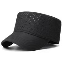 Full Sealed Flat Top Cap Outdoor Quick-Drying Cap Sunscreen Hat for The Elderly juoda