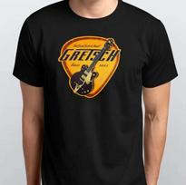 Vintage Gretsch Legendary Guitar pick Unisex TSHIRT S M L XL XXL 3 4 XL Black S