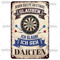 Žaidimas Darts Metalo ženklas VIP Vintažinė lentelė Skardos ženklas Plokštelė Sienų dekoras Barui Klubui Meno tapyba Plakatas Dovana 20x30cm（7.8x11.8inch）