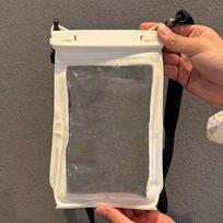 Large Capacity Transparent Hanging Neck Bag Lightweight Crossbody Dry Bag  Party mėlyna