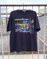 COUNTERSTRIKE 16 1999 PROMO VINTAGE WASHED BLACK TSHIRT For Men Women S