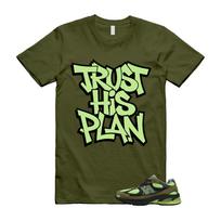 2010 Sea Moss Afterglow Olive Green Black T Shirt Match PLAN S