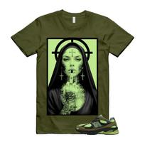 2010 Sea Moss Afterglow Olive Green Black T Shirt Match NUN M