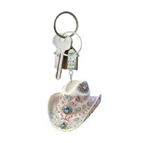 Stylish Cowboy Hat Acrylic Keychain Western Inspired Fashion Accessories Keyring Ideal For Everyday Carry 6