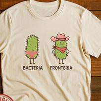 Funny Bacteria Cowgirl T-Shirt – Science Pun Graphic Tee 2XL