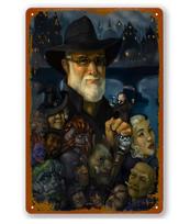 Sir Terry Pratchett Of Ankh Morpork Magic And Fantasy People Animals And Creatures Metal Tin Sign Vintage Aluminum Sign Rustic W 20x30cm（7.8x11.8inch）