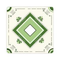 Mahjong Table 100100cm, Non- Rubber Pad with Locked , -Wear Diatomaceous for Card Table