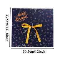 Christmas Advent Calendar Empty Countdown Boxes 24-Day Multi-Functional Container Empty Countdown Paper Boxes for Winter Holiday L juoda