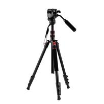 Andoer Professional Portable Aluminum Camera Tripod Stand Monopod 200cm/78.7inch 4-Section juoda