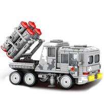 329 vnt. Karinė serija HQ-22 Priešlėktuvinis raketinis transporteris Statybiniai kaladėlės WW2 Tankų karo ginklai Modelis Plytelės Žaislai Dovanos