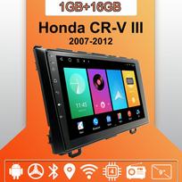 Automobilio radijas Android Auto Carplay, skirtas Honda CR-V III 2007-2012 Multimedijos grotuvo galvos blokas Stereo GPS navigacija BT WIFI 1+16GB 1+16GB