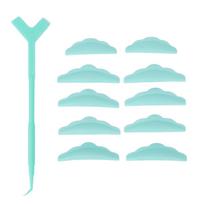 Eyelash Lash Perm Tools 5 Pairs Eyelash Lash Perm Silicone Pads 10 Pieces Y Shape Eyelash Lift blue