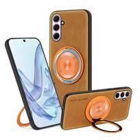 Skirta Samsung Galaxy A51 A52 A53 A54 A55 A56 Avikailio Pasukama Laikiklio Dangtelis Magnetinis Minkštas Kraštas Anti-Drop Anti-Fingerprint Telefono Dangtelis For Galaxy A51 4G geltona