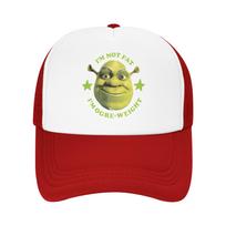 Funny Green Meme Swamped Shrekes Vintage Cartoon  Mesh Sun Cap Outfit for Men Women Adjustable Baseball Cap Mesh-Back Summer One Size