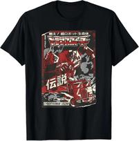 Transformers Optimus Prime Japanese Comic Cover Cybertronian 100% Cotton T-shirt Mens Tees Top S
