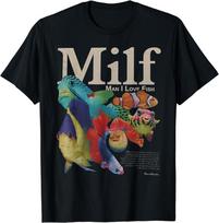 SALE MILF Man I Love Fish Unisex T-Shirt Unisex T-Shirt S