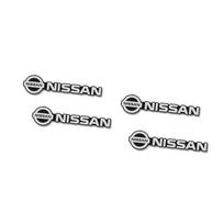 wskpa9 4pcs/10pcs 3D Aluminum Speaker Stereo Speaker Badge Emblem Sticker For Nissan Sylphy N7 Teana Qashqai Note J10 J11 Navara Patrol