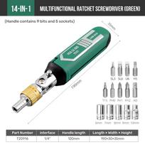 Portable Universal Dual-purpose Screwdriver Magnetic Screw Driver Bits  for Home Repairs žalia
