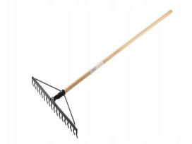 Grabie Wzmacniane 14-Zębne Z Drewnianym Trzonkiem Prostym 1300Mm