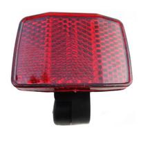 Solar Bicycle Plastic Reflector Tail Light for Mountain Bike Front/Rear Reflective Cycling Accessory General&Standard