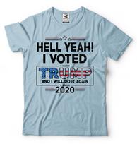 Donald Trump President Tshirt Funny 2024 Elections Hell Yeah I Voted For Trump M