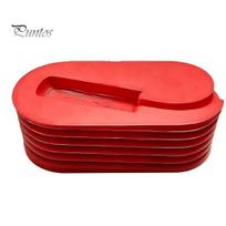 Embroidery Thread Organizer Data Cable Storage Box, with Layered Design, Compact Portable Small Box 3D Printed Wrapper, for Charging Lines raudona
